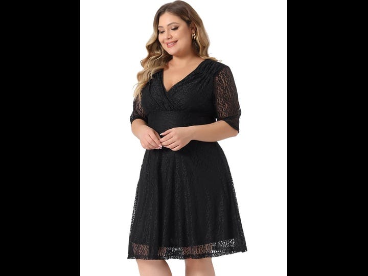 agnes-orinda-womens-plus-size-v-neck-swing-cocktail-wedding-midi-lace-a-line-dress-black-3x-1