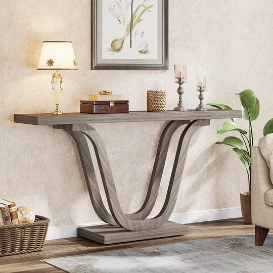 farmhouse-console-sofa-table-55-inches-wood-sofa-table-entryway-table-grey-1