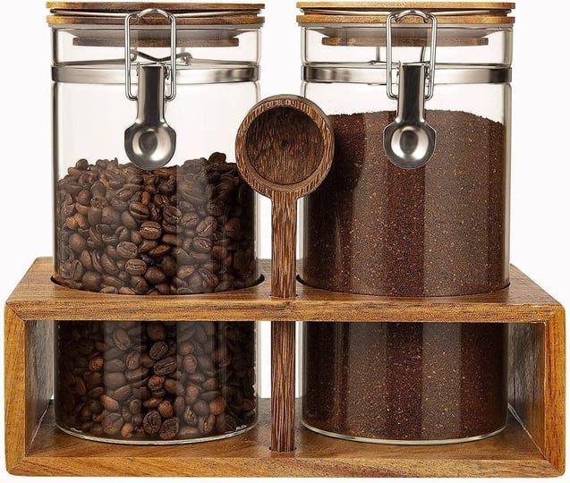 yangbaga-glass-coffee-containers-with-shelf-2-x-45oz-coffee-bean-canister-storage-station-organizer--1