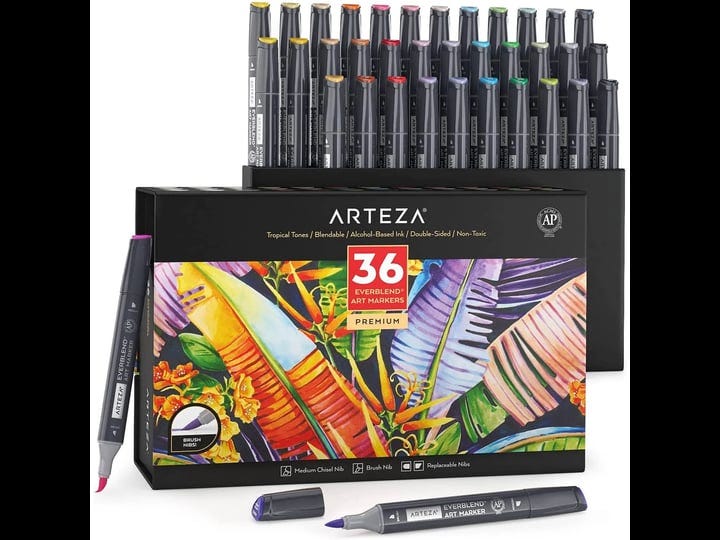 everblend-ultra-art-markers-brush-nib-tropical-tones-pack-of-36-arteza-1