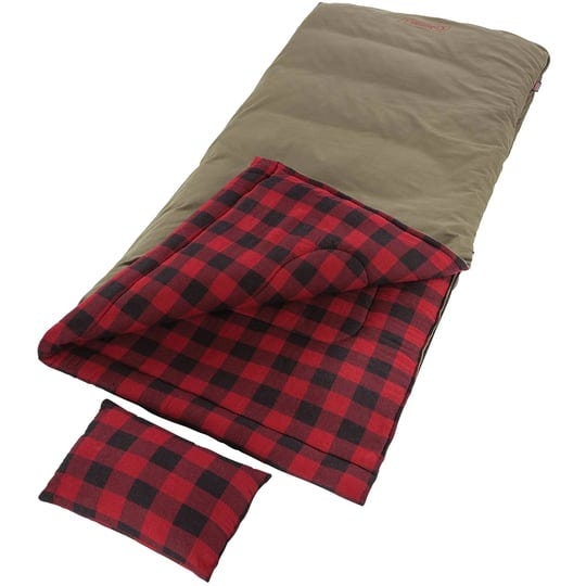 coleman-big-game-big-and-tall-sleeping-bag-red-plaid-1