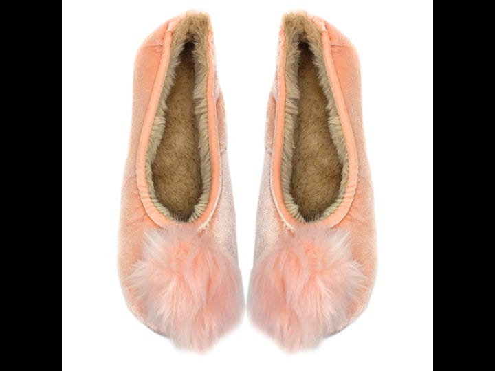 oooh-geez-womens-pom-pom-ballet-slippers-cozy-fuzzy-plush-house-shoes-pink-size-medium-womensmall-7--1