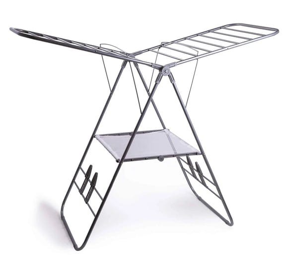 bino-gullwing-collapsing-foldable-laundry-drying-rack-silver-1