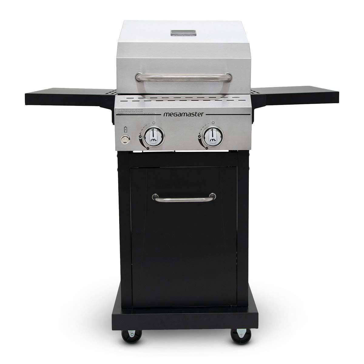 Megamaster 2 Burner Compact Propane Gas Grill - Ideal for BBQ on the Go | Image