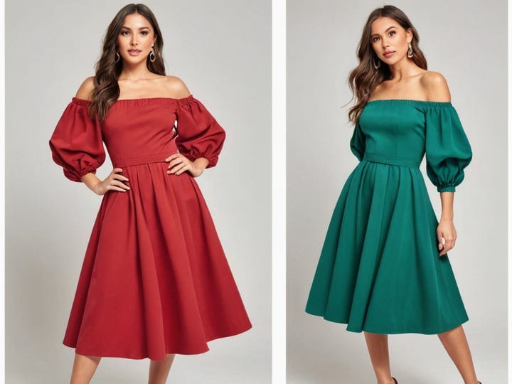 Off-The-Shoulder-Puff-Sleeve-Dresses-4