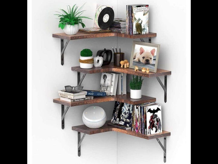 cubilan-16-in-w-x-11-4-in-d-brown-decorative-wall-shelf-corner-floating-shelves-set-of-5