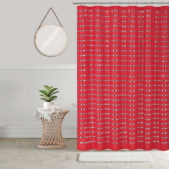 kashi-home-coco-70x70-sequin-shower-curtain-red-1