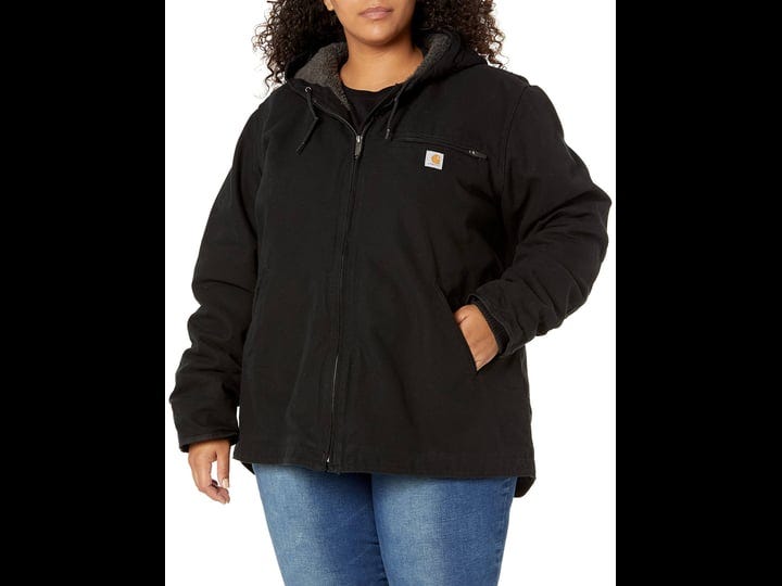 carhartt-washed-duck-sherpa-lined-jacket-womens-black-m-1