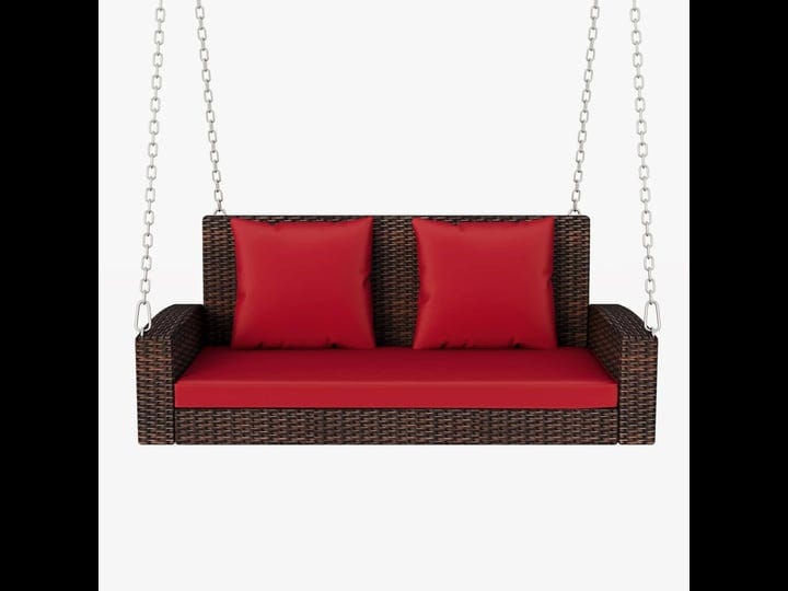 simplie-fun-2-person-wicker-hanging-porch-swing-with-chains-cushion-pillow-rattan-swing-bench-for-ga-1