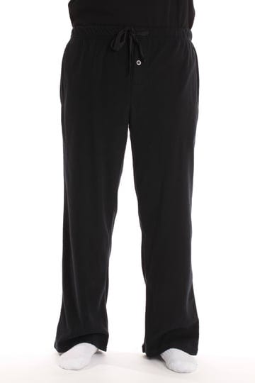 followme-polar-fleece-pajama-pants-for-men-sleepwear-pjs-black-small-1