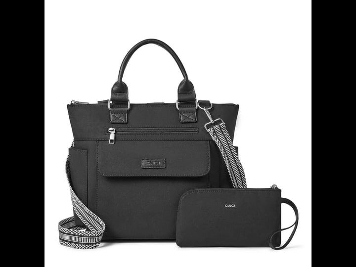 tote-bags-for-women-soft-canvas-multi-pocket-shoulder-bag-with-adjustable-strap-black-1