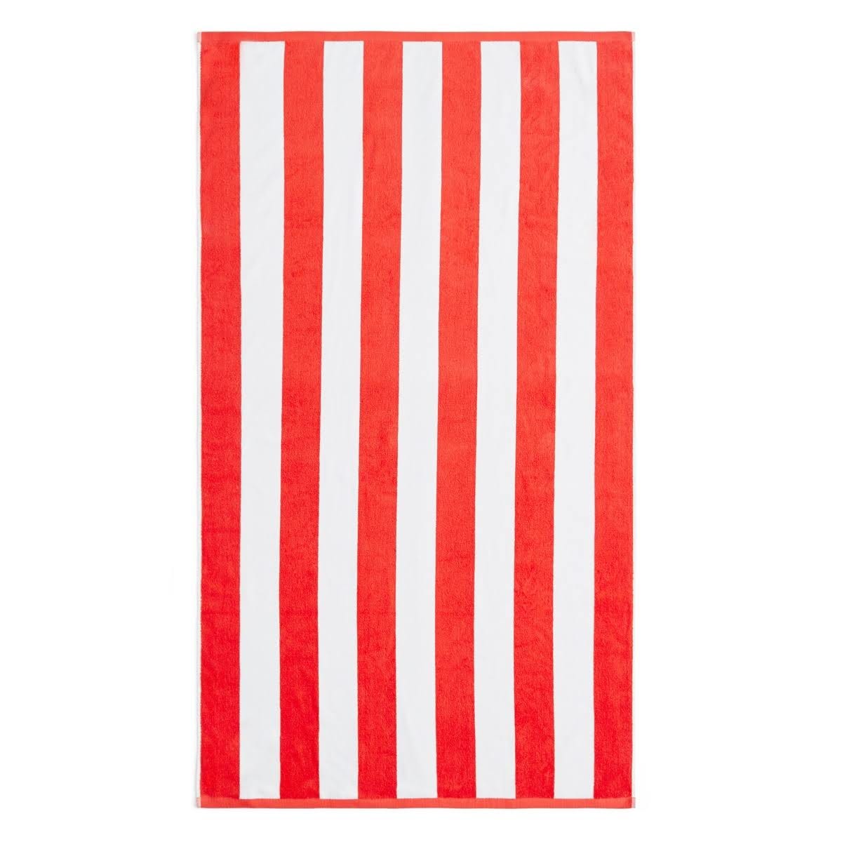 Kassatex Coral Coral Stripe Beach Towels | Image