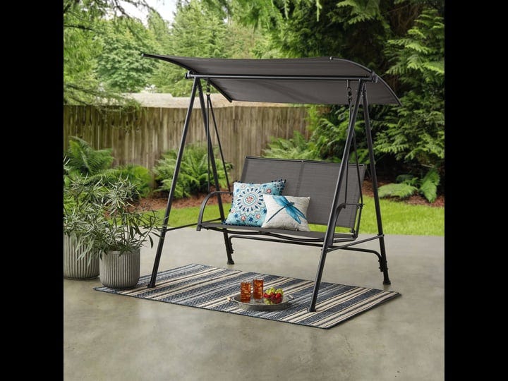 mainstays-2-person-steel-canopy-porch-swing-black-gray-1