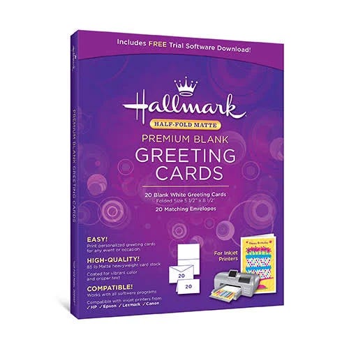 Hallmark Premium Blank Matte Greeting Cards - Create Personalized Masterpieces | Image