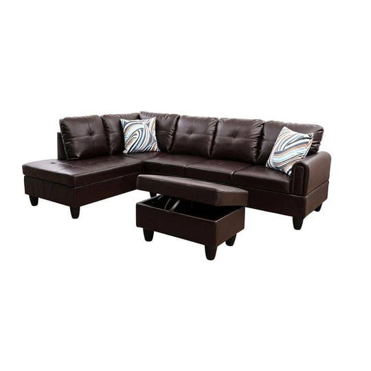 25-in-round-arm-3-piece-leather-l-shaped-sectional-sofa-in-brown-1