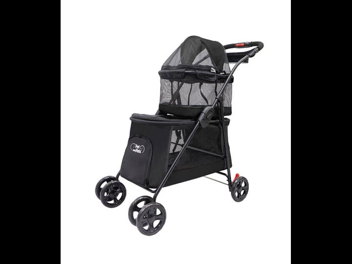 pet-and-pets-double-decker-pet-stroller-black-1