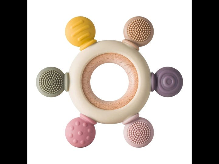 arudyo-baby-teething-toys-silicone-teethers-bpa-free-silicone-rudder-with-wooden-ring-soothe-babies--1