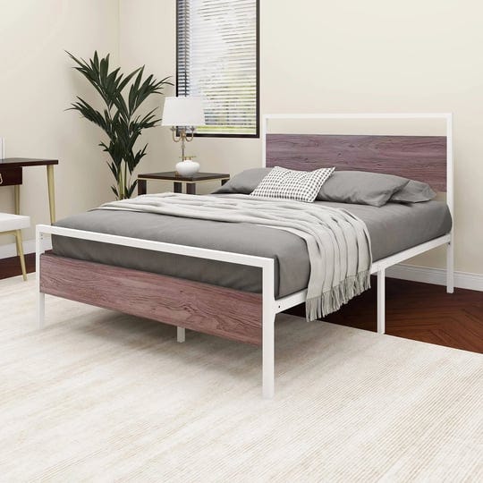 nnv-metal-platform-full-size-bed-frame-with-wooden-headboard-and-footboard-strong-metal-slats-suppor-1