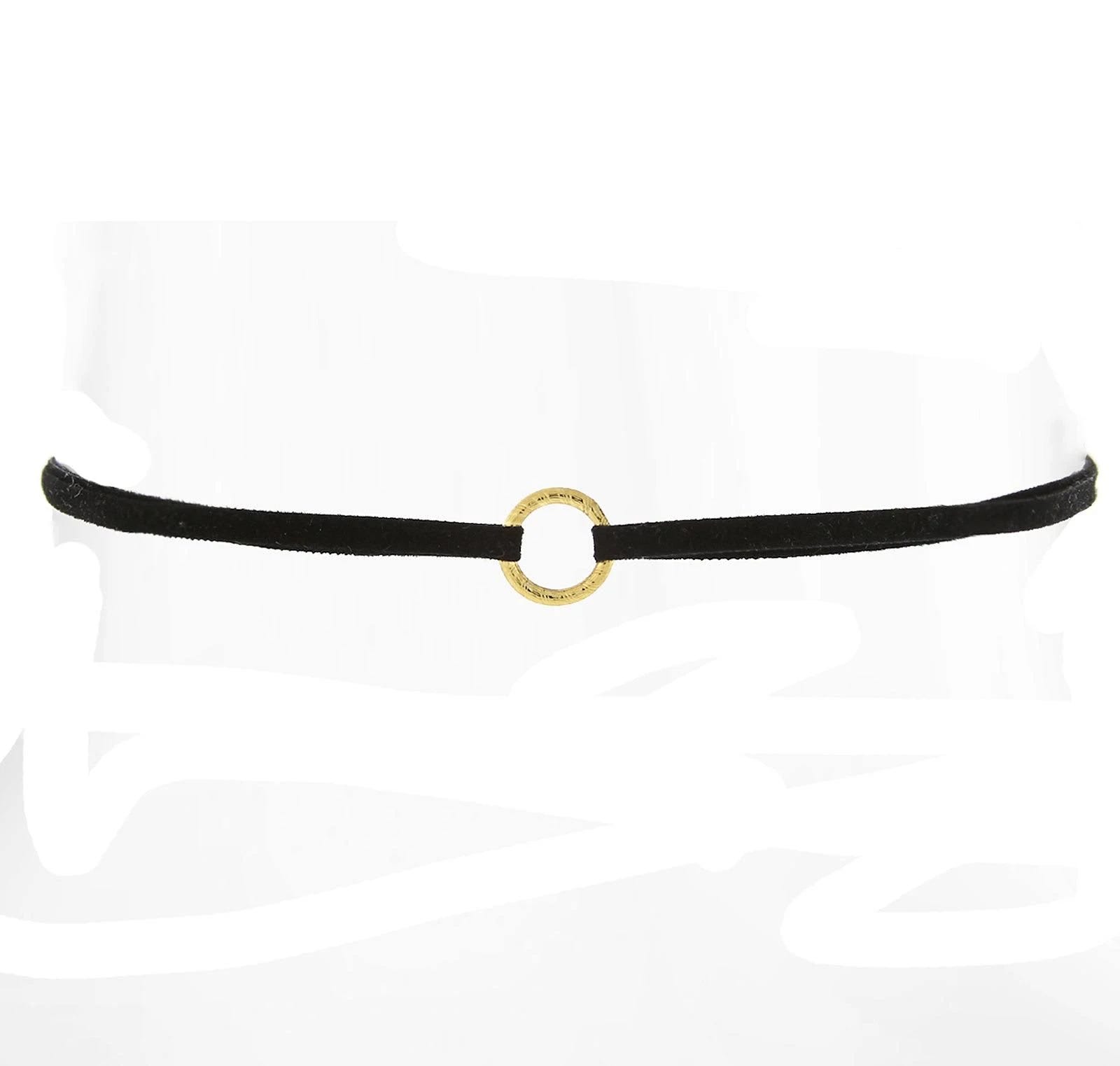 Velvet Choker with Ring Necklace for Everyday Style | Image