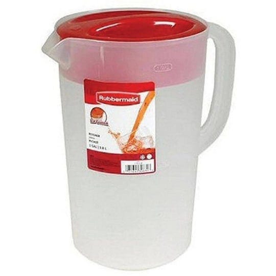rubbermaid-classic-pitcher-with-iceguard-clear-red-1-gallon-1