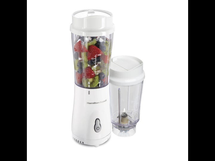 hamilton-beach-smoothie-blender-with-2-travel-jars-and-lids-white-1