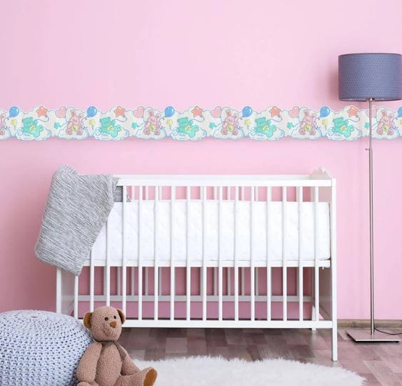 concord-wallcoverings-peel-and-stick-self-adhesive-kids-wallpaper-border-bear-bunny-for-play-room-nu-1