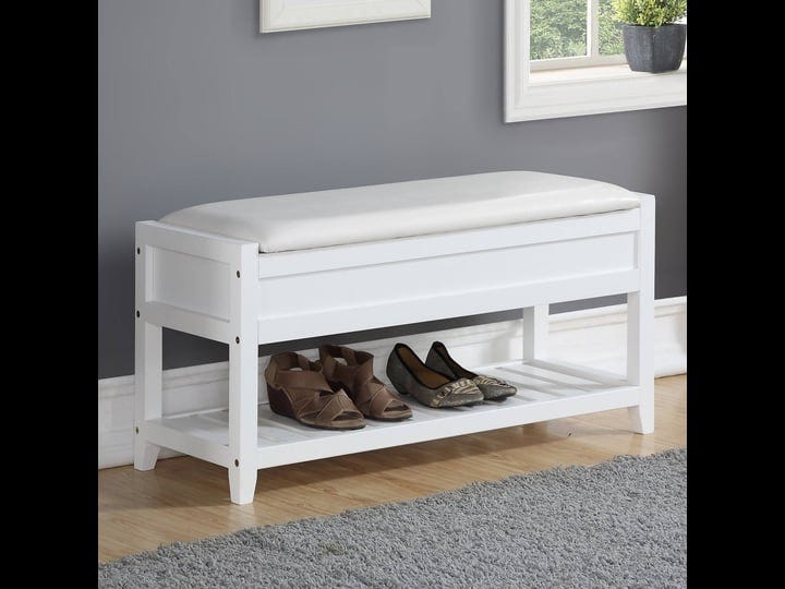 roundhill-furniture-rouen-seating-bench-with-shoe-storage-white-1