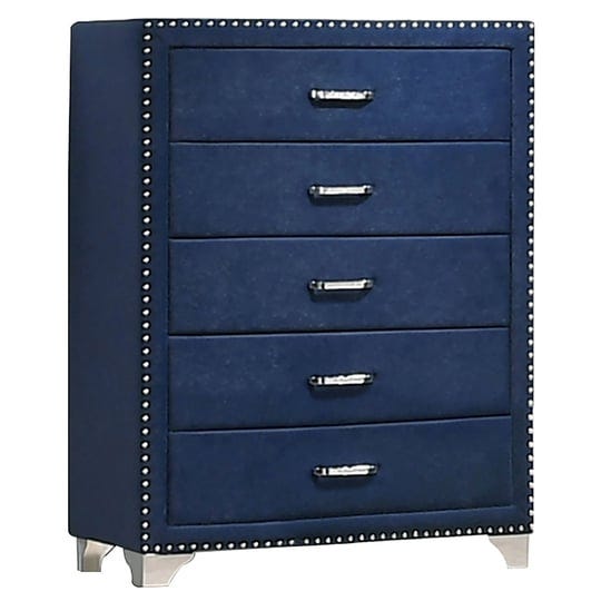 coaster-melody-5-drawer-upholstered-chest-pacific-blue-1