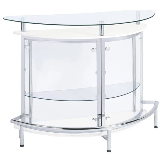 coaster-furniture-amarillo-white-and-chrome-2-tier-bar-unit-metal-glass-1