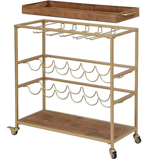 firstime-concord-farmhouse-gold-removable-tray-bar-cart-1