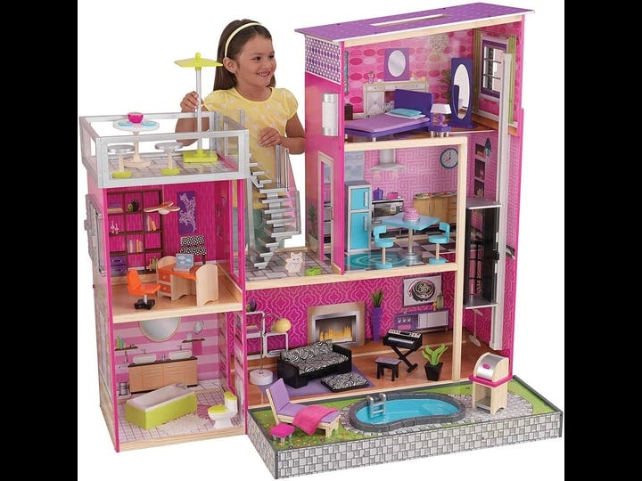 kidkraft-uptown-wooden-modern-dollhouse-with-lights-sounds-pool-and-36-accessories-1