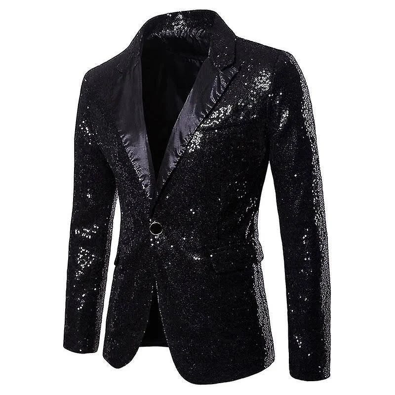 Shiny Sequin Suit Jacket for Party Nights | Image