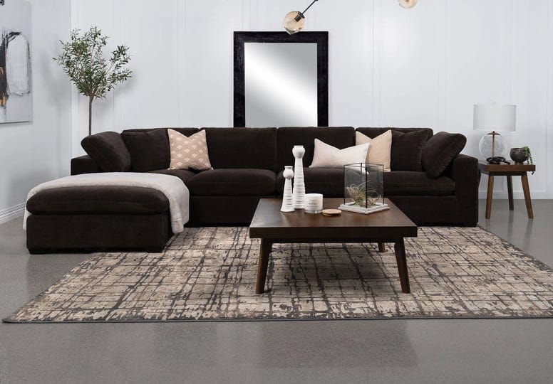 coaster-lakeview-5-piece-fabric-modular-sectional-sofa-dark-chocolate-1