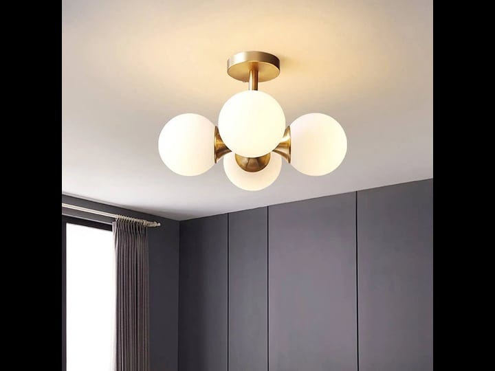 globerg-brass-4-light-semi-flush-mount-ceiling-light-globe-shade-mini-chandelier-1