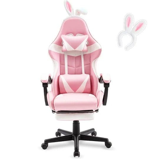 soontrans-pink-gaming-chair-with-footrest-1