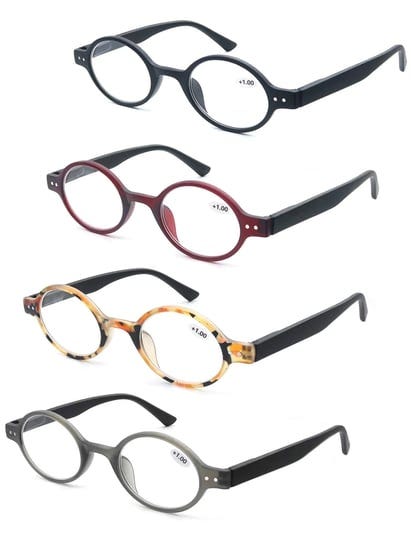 modfans-4-pack-round-1-0-reading-glasses-women-menretro-matte-frame-comfortable-spring-hinge-lightwe-1