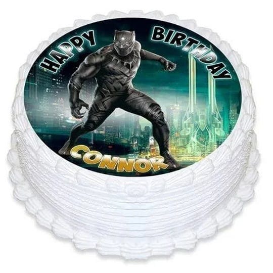 7-5-inch-black-panther-cake-topper-round-edible-birthday-cake-decorations-happy-birthday-cake-1