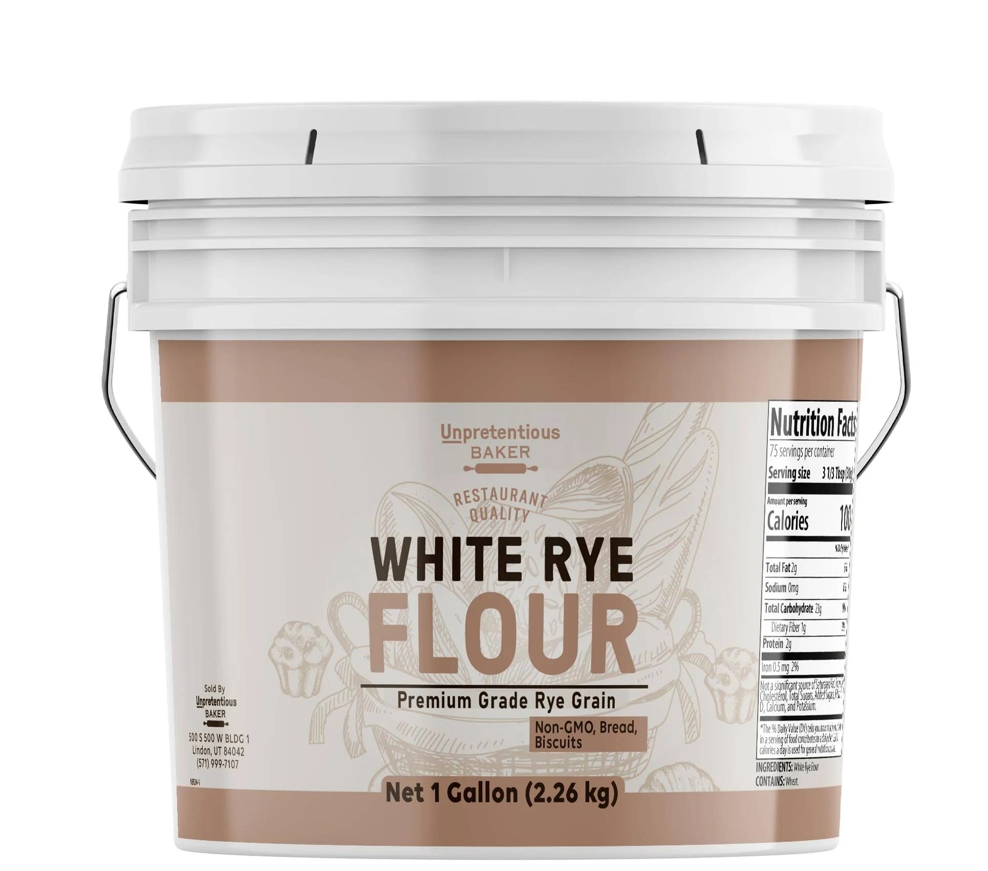 Non-GMO White Rye Flour for Bread & Baked Goods (79.71 oz) | Image