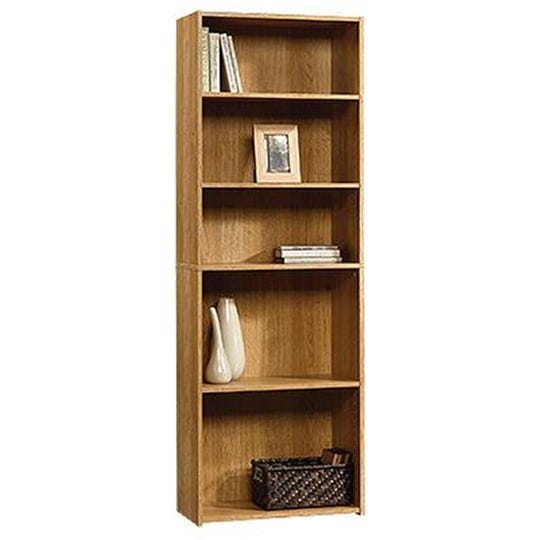 sauder-beginnings-5-shelf-bookcase-highland-oak-1