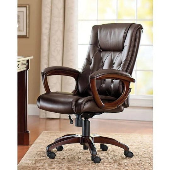 better-homes-and-gardens-executive-mid-back-managers-office-chair-with-arms-brown-bonded-leather-1