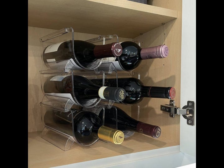 lexi-home-refrigerator-acrylic-wine-bottle-holder-clear-1