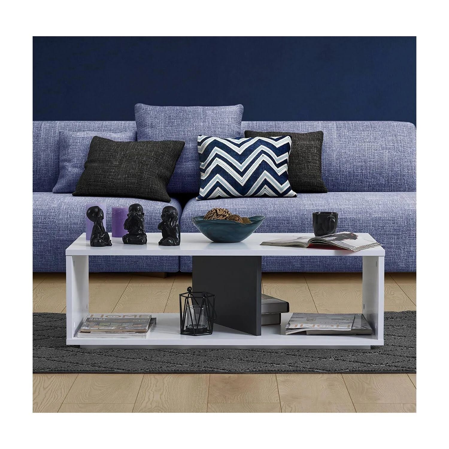 Modern White Coffee Table with Hidden Storage | Image