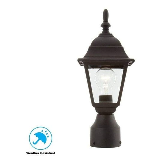 hampton-bay-1-light-black-outdoor-post-lamp-1
