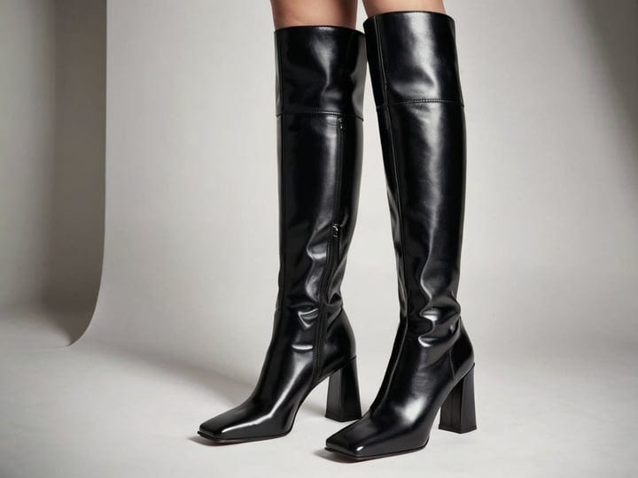 Square-Toe-Black-Leather-Boots-5