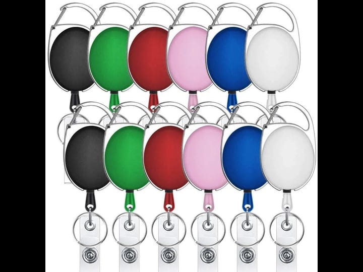selizo-12-packs-retractable-id-badge-card-holder-carabiner-badge-reel-with-belt-clip-and-key-ring-as-1