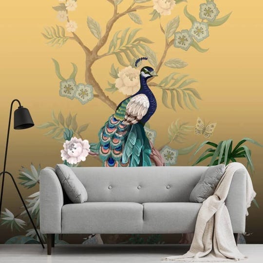 peacock-power-oriental-chinoiserie-wallpaper-removable-custom-wall-mural-wallpaper-wallsauce-1