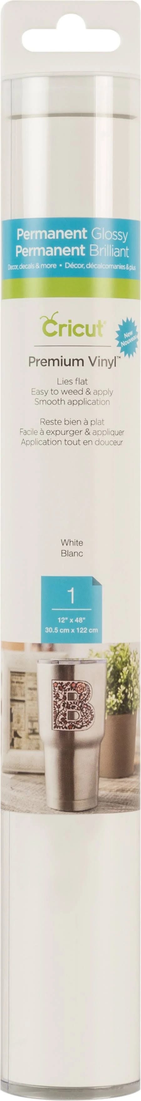 Cricut Premium Permanent Vinyl - White | Image