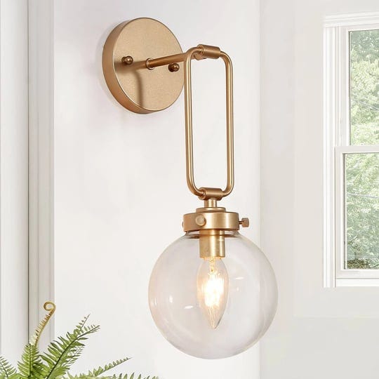 classy-leaves-wall-sconces-god-globe-sconces-wall-lighting-1-light-gold-vanity-light-with-clear-glas-1