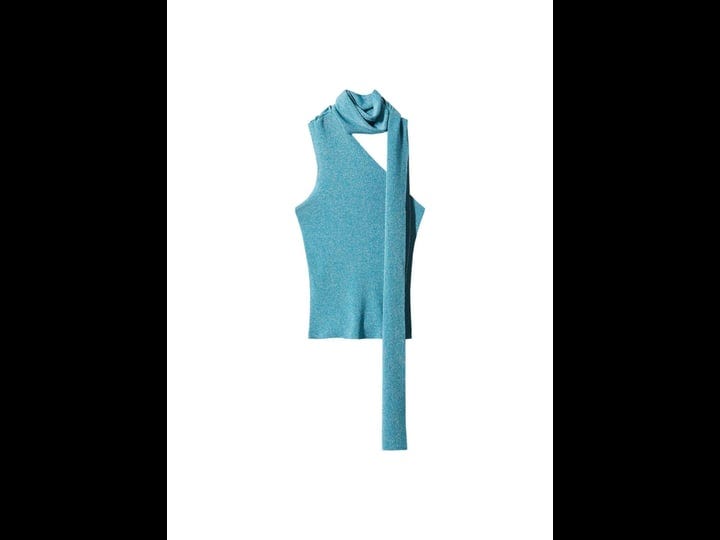 mango-asymmetric-metallic-mock-neck-top-in-blue-1