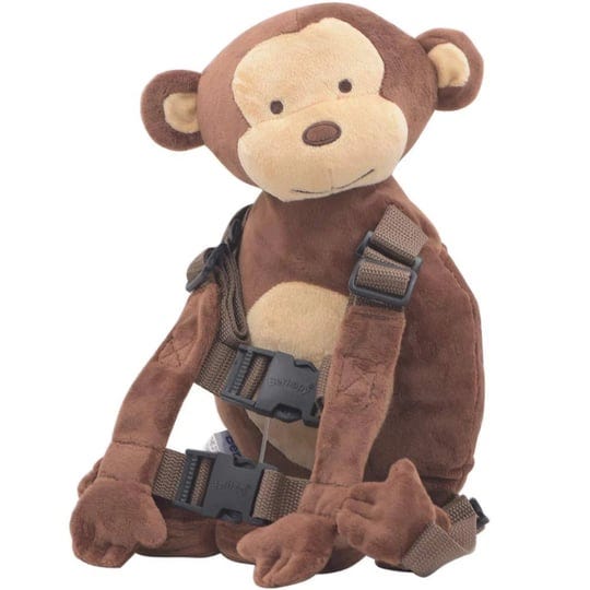 berhapy-2-in-1-monkey-toddler-safety-harness-backpack-childrens-walking-leash-strapbrown-1